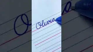 How to write &ldquo;Olivia&rdquo; Beautiful name in English Cursive writing | Calligraphy | Handwriting |i Write