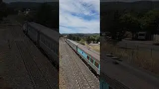 Sydney to Melbourne XPT at Goulburn, NSW, Australia.