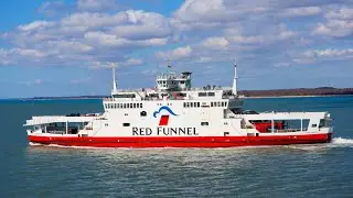 Crossing the Solent on Red Funnel