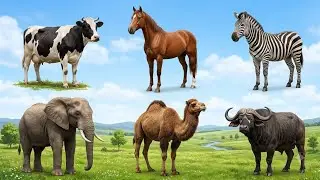 Animals Names For Kids | cartoon animated videos | kids animation song animal name with sound #जानवर