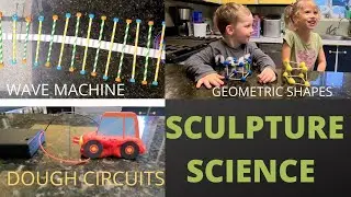 Kids Science Kit/ Clay Circuit/ Geometric Shapes/ Wave Machine
