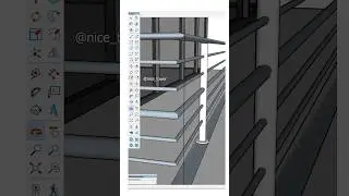 Creating the Balcony Railing in SketchUp whit out using any plugin! #nicetower