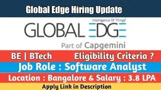 Global Edge (Capgemini) Latest Updated Exam Pattern 2022 | Global Edge Recruitment