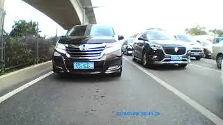 Caidrox Car Dashcam Front and Rear View Camera 1296P Rear Video Sample