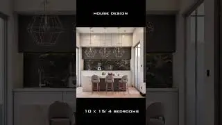 Simple modern house design 10x15/ 4 bedrooms #architecture #architecture3d #architecturedesign