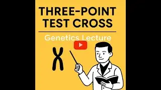 Three-Point Test Cross | Genetics Lecture🎓 Subject: Genetics / Classical Genetics