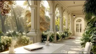 Elegant Winter Morning Jazz – Guitar & Piano by the Garden Veranda