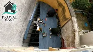 Proval'Home | Timelapse de la pose d'une terrasse suspendue sur mesure