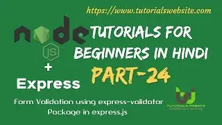 Form validation using express validator in express.js | use of express-validator package |  Part-24
