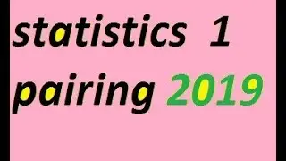 stati 1 pariring shceme |Punjab text book syllabus/stats rauf