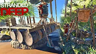 STRANDED DEEP 18 | SOBREVIVENDO EM ALTO MAR FABRICANDO GASOLINA PARA O NOVO MOTOR DO BARCO!