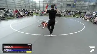 100 Lbs Round 2 (8 Team) - Eli Flowers, Georgia BLACK Vs Ben Ziola, Team Nebraska 2d76