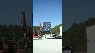 Hauling a Shipping Container Across the State