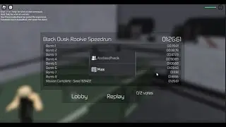 [WR] Black Dusk rookie duo (1:26:61) - Entry Point
