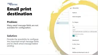 Emailing 02 -  Email print destination