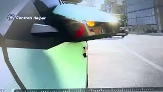 Factory-installed camera captured skater collide with parked car in San Vansterdam, CA (1-13-26)