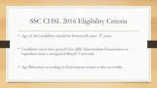 SSC CHSL 2016