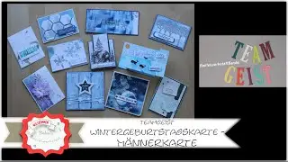 TeamGeist - Geburtstagskarte basteln - Karteninspiration - Winterkarte - Männerkarte - Stampin´Up!