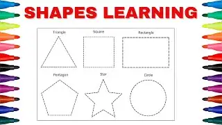 Shapes Tracing and Learning  आकारों की पहचान और ट्रेसिंग  Preschool Shapes for Toddlers  Education