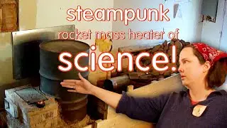 pebble style rocket mass heater makes testing and changes easy