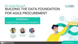 On Solid Ground Webinar 1: Supplier Data During the Pandemic