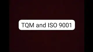 The process approach principles in TQM and ISO 9001