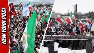 Protesters Gather Worldwide To Support Iran's Lion And Sun revolution