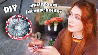 DIY Mushroom incense holders 🍄