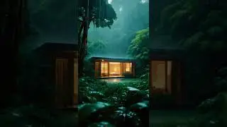 Relaxing rain and soft piano for sleeping #rain #heavyrain #rainforest #peaceful