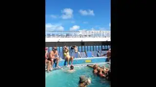 Carnival Paradise Lido deck fun