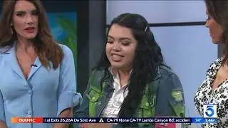 Karina Garcia with Fun DIY Products from Her Line Craft City