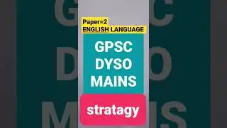 gpsc dyso mains strategy #dyso