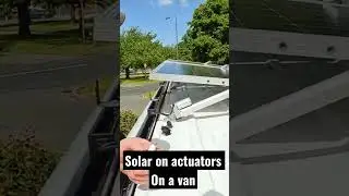 This vans solar panels is on powered actuators