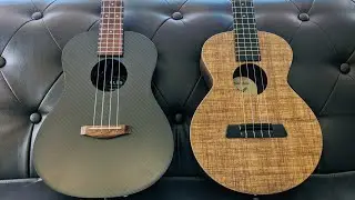 Blackbird Ekoa/KLOS Carbon Fibre/KoAloha Acacia Ukuleles - is wood best? #offthepeg