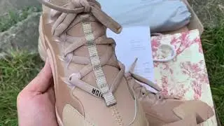 Кроссовки женские Dior D-Connect Sneaker Beige