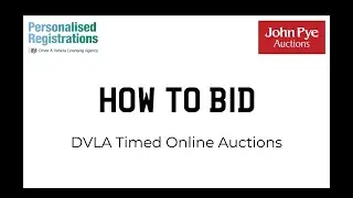 How to bid in a DVLA Auction
