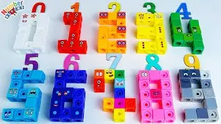 Learning & Building Number 0 to 9 with Numberblocks Mathlinks Cubes! Learn To Count Numbers 0-9