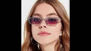 Rectangle Sunglasses Vintage Fashion Retro Driving Glasses Narrow Square Frame UV400 Protection