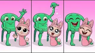ALL Phases SPRUNKI PINK LABUBU And Karkerkar Kurkur brainrot / React to Themselves / PART 46