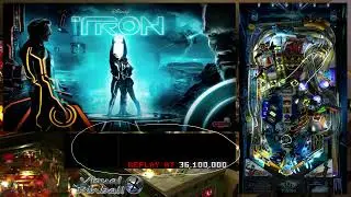 Tron Legacy Pinball - Tutorial on how to play and gameplay [Visual Pinball X - VPX] (4K)