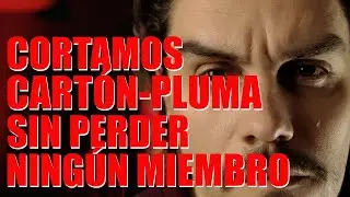 T2E8 cortar carton pluma. #cartonpluma #cortarcarton.