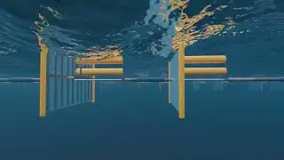 Wavepiston Wave Farm Animation