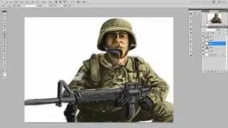 Speed Art | American soldier | Raw sketching