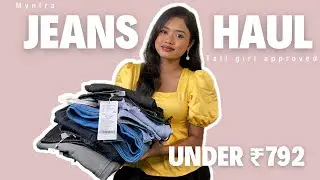 Myntra tall girl approved jeans haul under ₹792🫨Affordable jeans for tall girls❤️Myntra Jeans haul