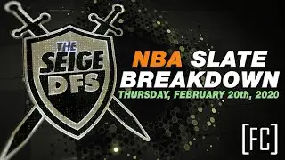 Draftkings NBA Daily Fantasy - February 20th - Slate Breakdown w/ @TheSeigeDFS