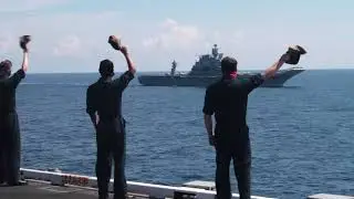 Indian navy Australian navy and US Navy Sail together