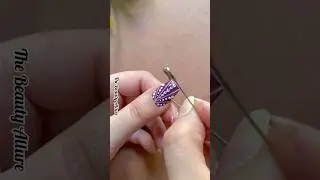 💅💜Easy striping tape nail art design #nailart2024 #shorts #shortvideo