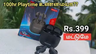 Rs.399க்கு 100hr Battery Life ah!! TECHFIRE Bullets 271 Review in Tamil | Best TWS under 400 Tamil