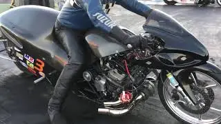 High Horsepower Nitrous and Turbo Dragbike Battle in Pro Open, Hayabusa Vs. GS Motorcycle Drag Race
