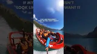 With that power to do 360-degree spins, no wonder it's called a jetboat.  #interlaken